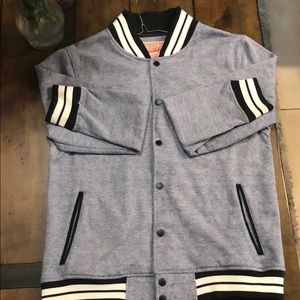 Men’s varsity jacket.